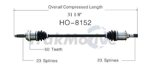 HO-8152 – TRAKMOTIVE CV Axle Shaft, OE Replacement